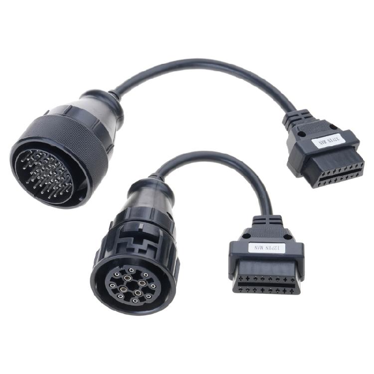 Universal Truck Diagnostic Cable Cord Adapter Converter Plastic Construction For Mechanic Tool Commercial Truck Systems