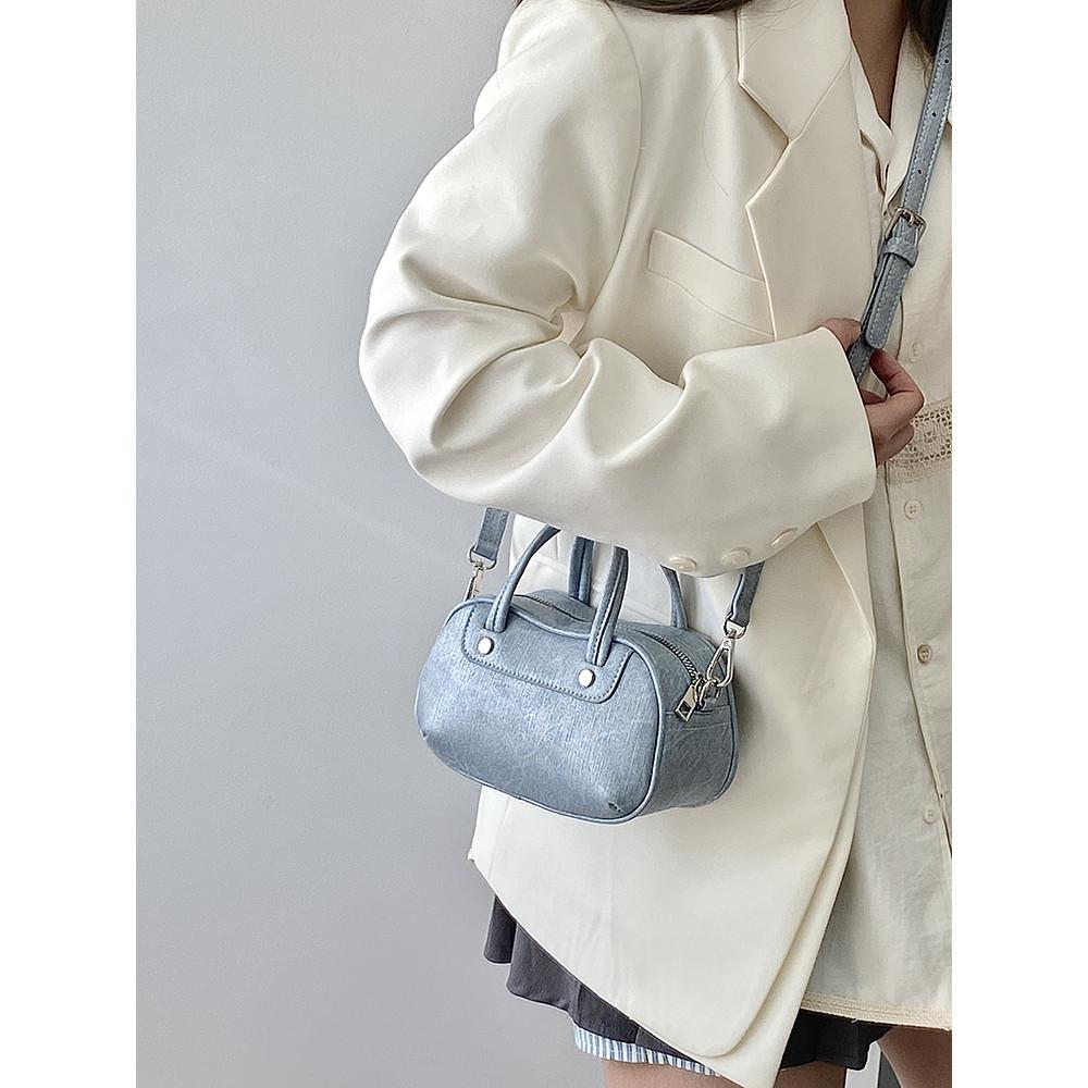 Ielgy Korean Version Exquisite Small Round Bag Casual One-Shoulder Messenger Portable Small Bag