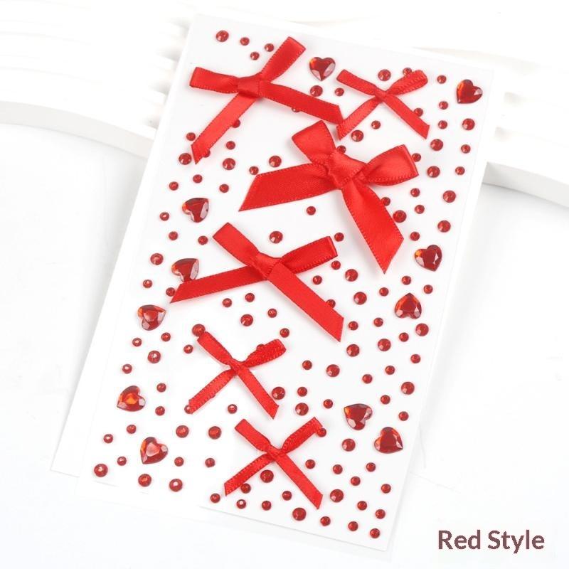 Self Adhesive Rhinestone Gem Stickers 1Sheets Assorted Shapes Acrylic Glitter Jewel Decals Bling Charms Face Diy Craf