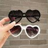 New Cartoon Lovely Sunglasses Heart Shape Frame Flash Crystal Girls Sun Glasses Round Street Beat Eyewear