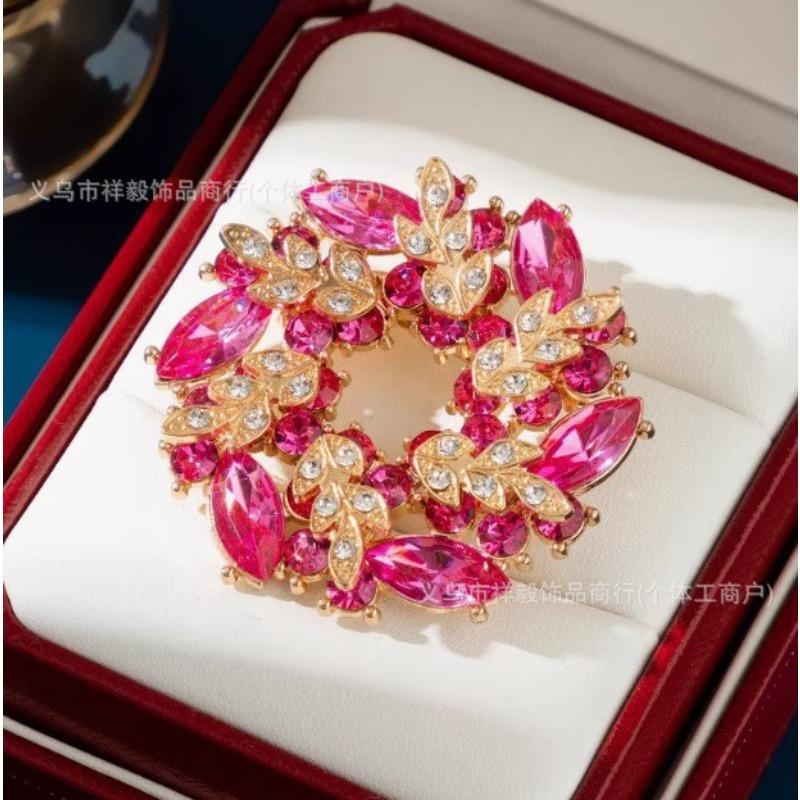 New Alloy Brooch High-end Niche Women's Peony High-end Pin Coat Suit High-end Versatile Brooch