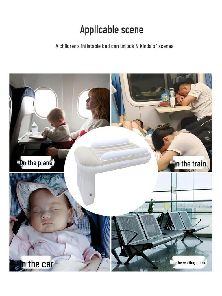 Nuovo Letto da Viaggio Gonfiabile Automatico per Bambini per Aerei e Auto