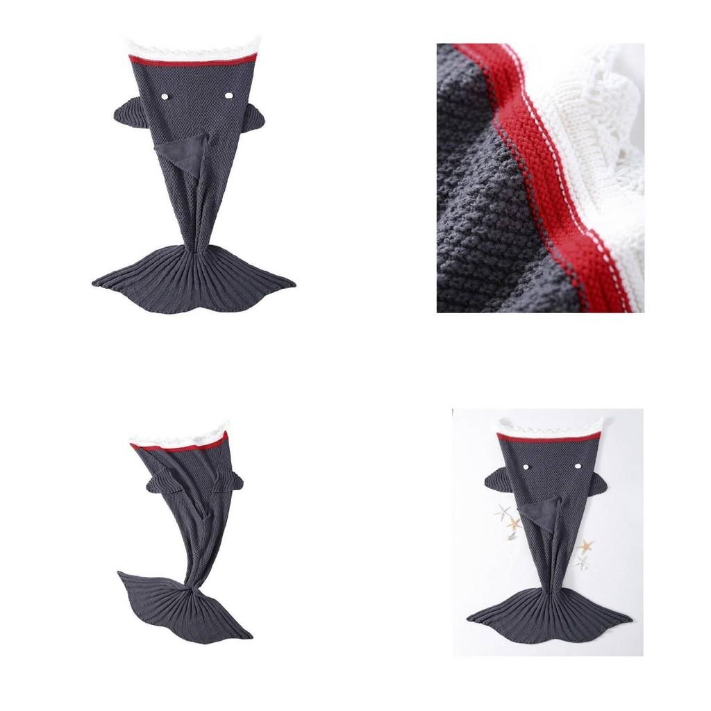 Kids Shark Blanket With Acrylic Material For Childrens Bedroom Use