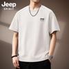 JEEP SPIRIT Men's Heavyweight Loose-Fit Round Neck T-Shirt