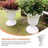 White Porch Planter Retro Succulent Plant Flower Container  Outdoor Indoor Decor