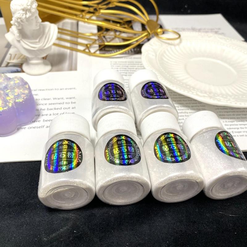 Diamond Powder Handmade Diy Pearlescent Powder Glitter Clear Crystal Epoxy AB Glue Color Matching Material Package