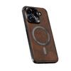 Applicable To OPPO FindX9Pro Metal Lens Magnetic Mobile Phone Case Leather Pattern FindX8Ultra Protective Case