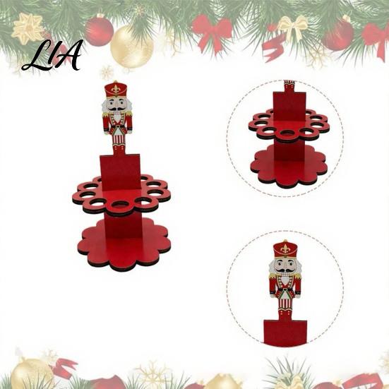 Wooden Money Gift Display Christmas Holder Ornaments with 10 Holes, Snowman Santa Claus Tree Cute Holiday Character Decor Cash Holder, Rack