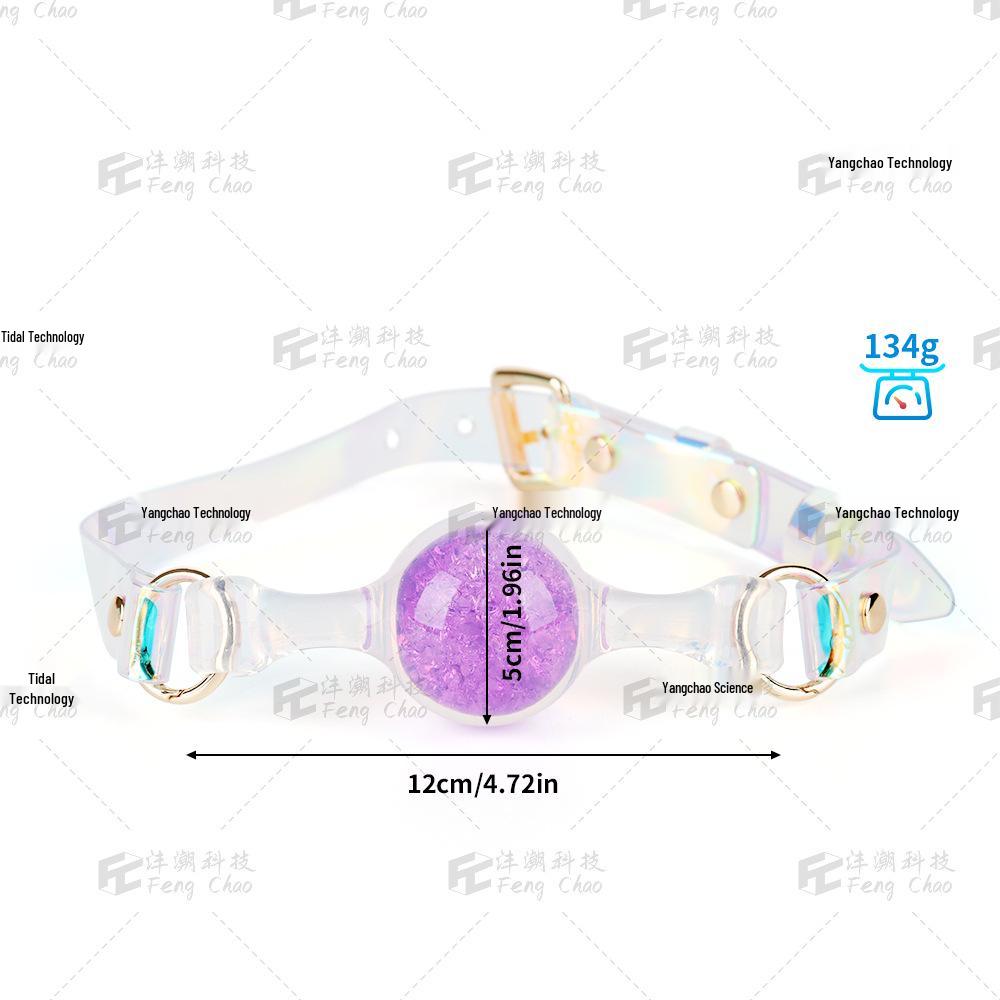 Silicone Bondage Aurora Ball Gag: Deep Throat Flirting Plug for Women - Alternative Erotic Product