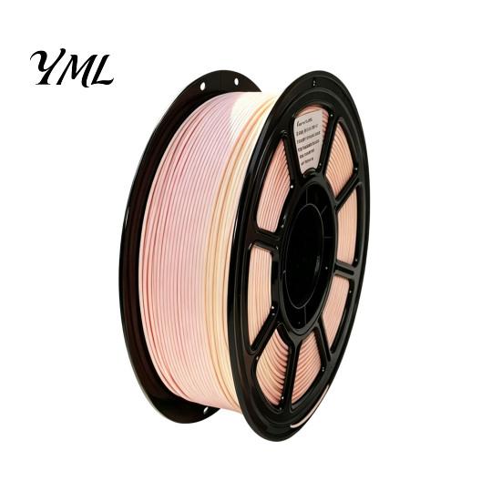 3D Printing Filament Printer PLA Filament, 1Kg 1.75mm Matte Rainbow Gradient Non-reflective Material for DIY Projects, Models and Crafts Model