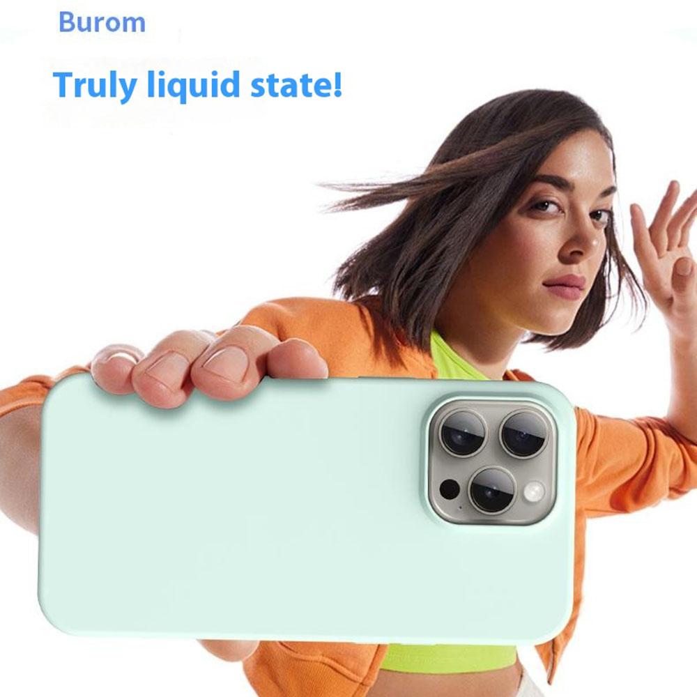 For iPhone 14 Pro Case Compatible with MagSafe Ultra Thin Liquid Silicone + PC Phone Cover