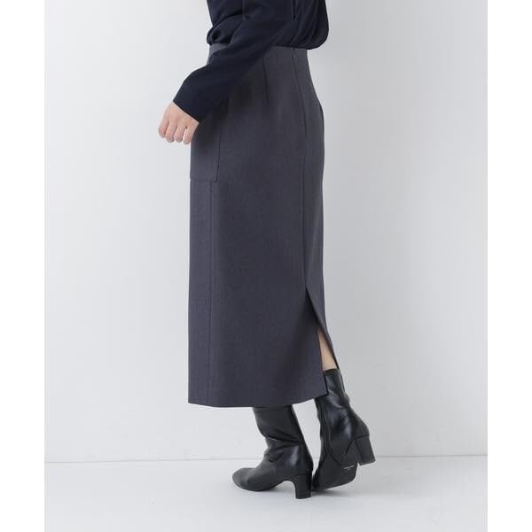 Beauty Herringbone Narrow Skirt [Natural Basic] [Charcoal/S]