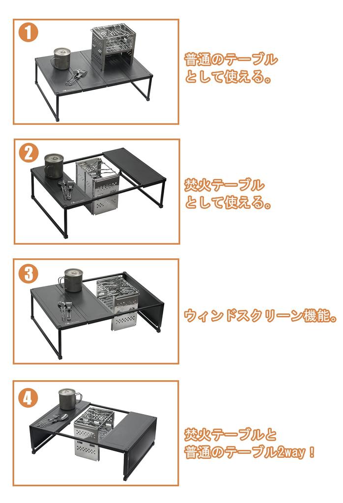 MOON LENCE Camping Table Outdoor Table Folding Aluminum Alloy Compact Ultra Light Heat Resistant Low Table Aluminum Roll Table Camping Outdoor Table