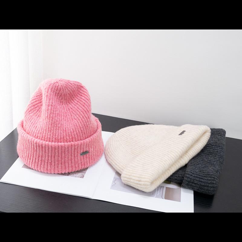 Wool Knit Hat For Women Autumn Winter Breathable Warm Ear Protection Fashion Casual Stylish Ol