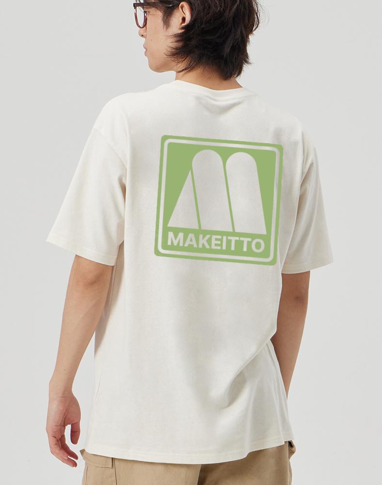 Make It Two [Square Logo] Crew Neck Tee_Cream L