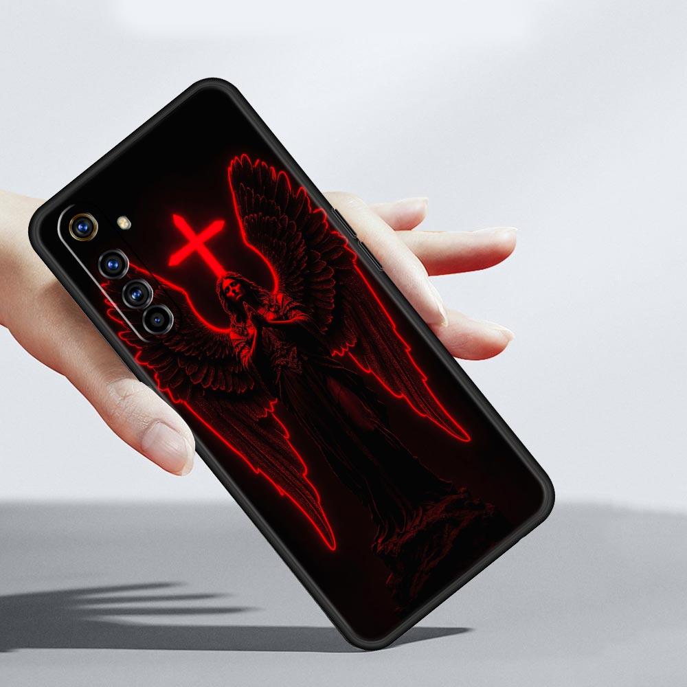 Cross Pattern Element Design Case For Realme C67 C63 C55 C53 C35 C25 C21 GT 2 3 5 6 10 11 12 13 Pro Plus 5G Soft TPU Phone Cover