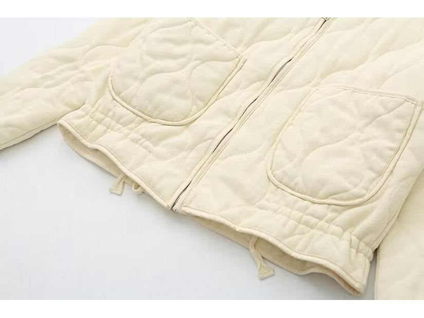 2025 Urban Casual gewaschene Baumwoll-Steppjacke für Damen - Herbst/Winter Kollektion