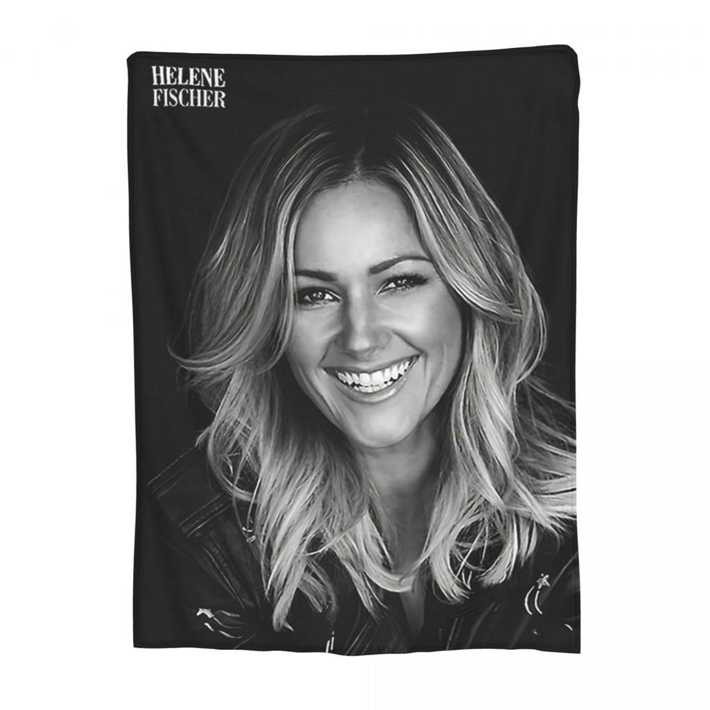 Helene Fischer Collage Decke Flanell Leichte Sofadecken für Couch Bettwäsche Outdoor Decken Tagesdecke Steppdecke