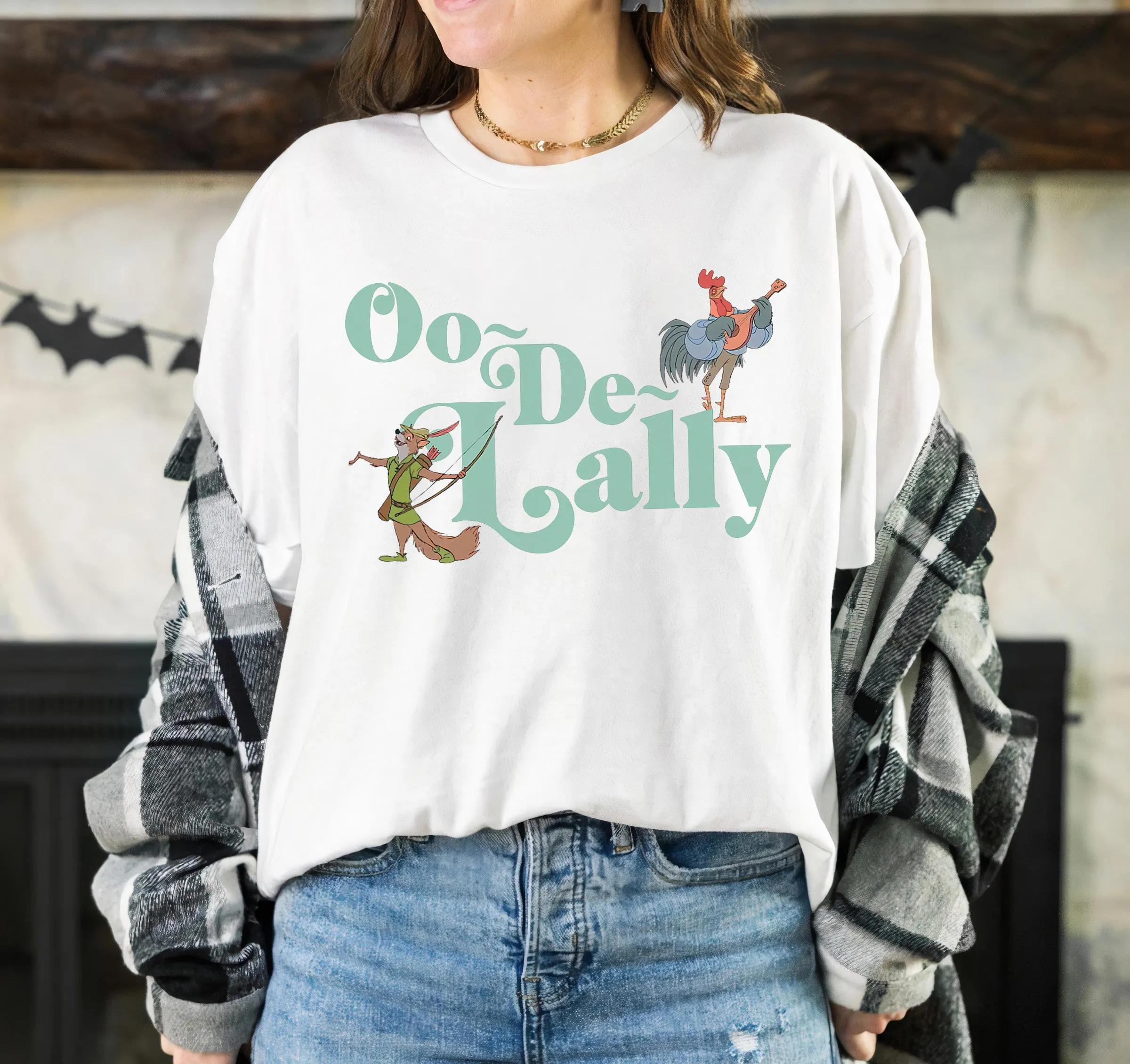 

Robin Hood AlanaDale Rooster Ooo De Larry TShirt Robin Hood Retro TShirt Disneyland Family Matching TShirt S