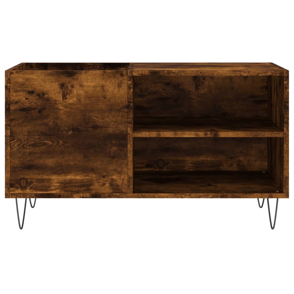 Record Cabinet Smoked Oak 85 x 38 x 48 cm Wood Based Panel