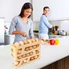 4 Layers Refrigerator Egg Storage Box Large Capacity Eggs Rolling Rack Space-Saving Rolling Eggs Dispenser for Fridge Countertop