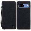 For Google Pixel 8a Case Lines Pattern Wallet Leather Phone Cover with Strap