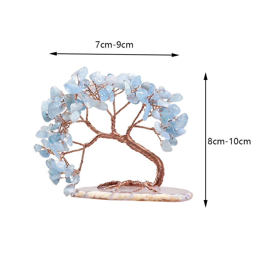 Crystal Money Tree Prosperity Ornament Fortune for Wedding Livingroom Home