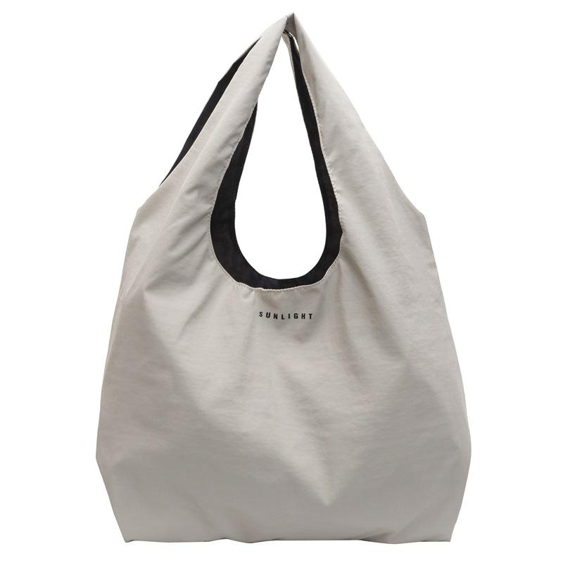 Lazy Wind Canvas Bag Female New Casual Letter Student Class Commuter Bag Large Capacity Tote Bag Female
