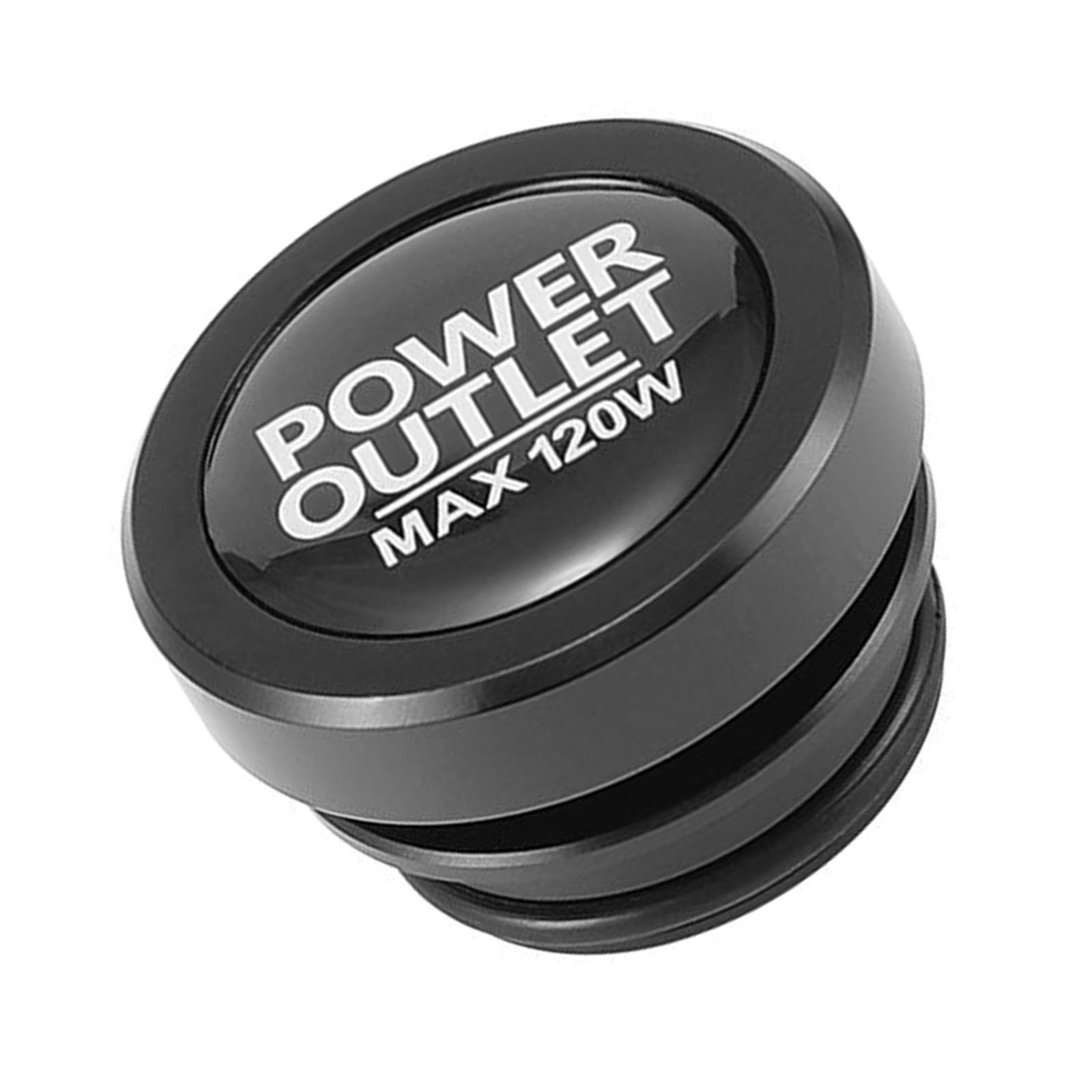 

Пылезащитные колпачки для розеток 12 В, заглушки для розеток, аксессуары для салона автомобиля, алюминиевая крышка для прикуривателя автомобиля чёрный