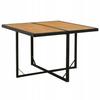 Garden Table, Black, 109X107X74 Cm, PE Rattan