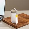 Frosted Water Bottle with Handle & Lanyard, Food Grade Clear Drinking Bottle, Leak-Proof Portable Travel Drink Soybean Milk Cup for Outdoor Gym Office