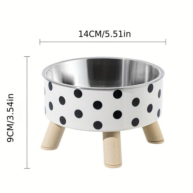 [Stainless Steel Pet Bowl] 2PC Stainless Steel Pet Cat Bowl - Neck Protection High Foot Anti Slip and Anti Tipping Dog Bowl