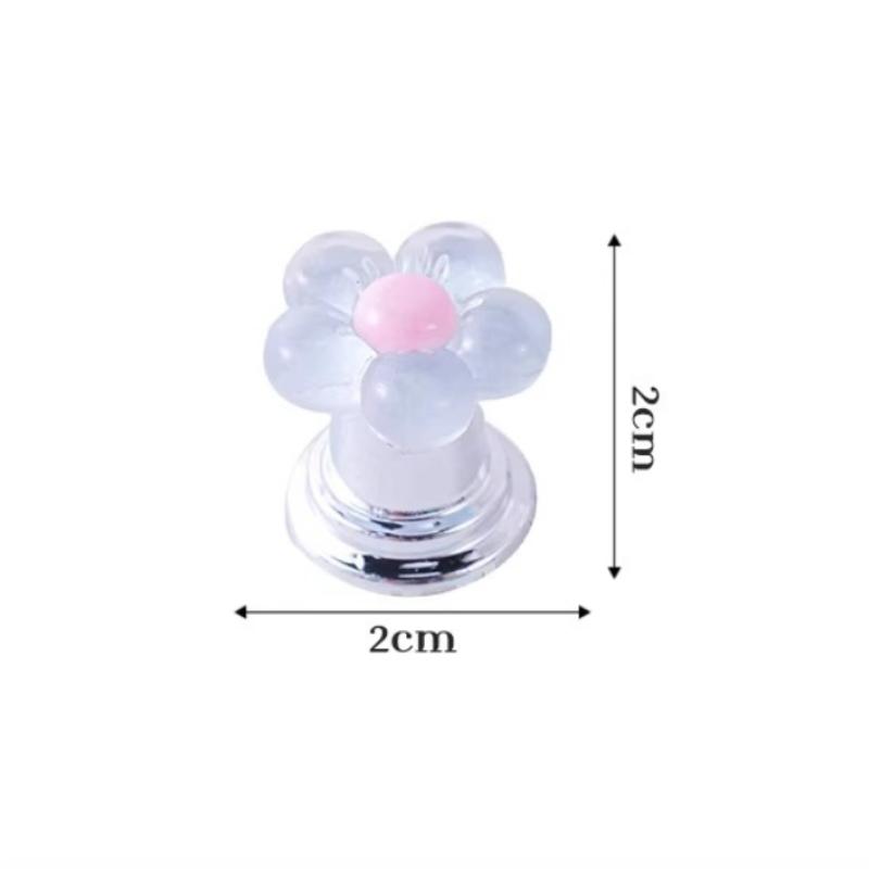 Flower Shaped Toilet Flush Handle Toilet Press Button Bathroom Accessories