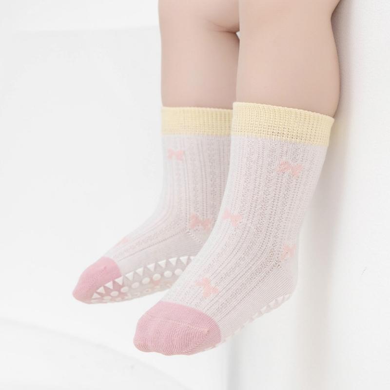 Cute Cartoon Baby Socks Spring Summer Toddler Kids Anti-slip Socks With Casual Boys Girls Floor Soft Socks
