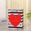 5pcs Love Theme Paper Handbag Valentine'S Day Gift Bag Birthday Girls Lady Birth Favors Red Anniversary Party Supply
