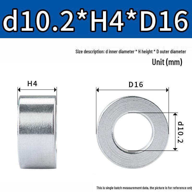 M8M10 Aluminum Alloy Thickened Round Hollow Spacer Sleeve