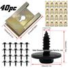 BMW Car Decorative Fastener: Black Zinc Hex Head Screw Clip