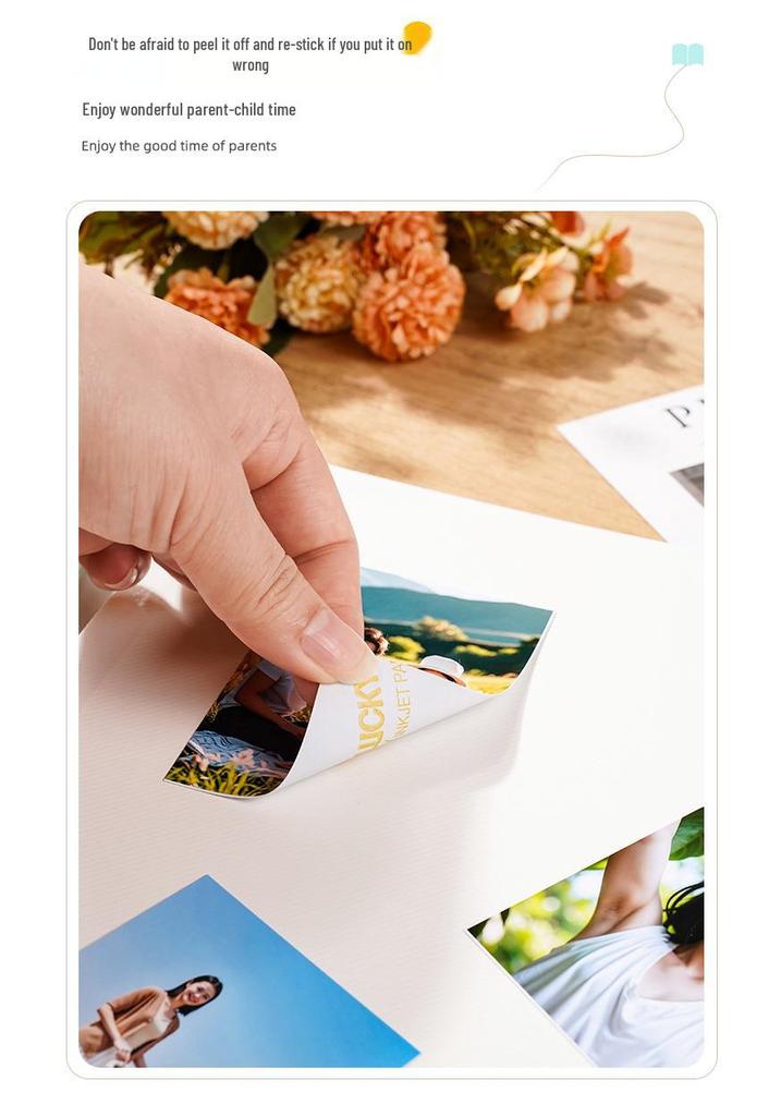 Handmade DIY White Adhesive Photo Album Sheets