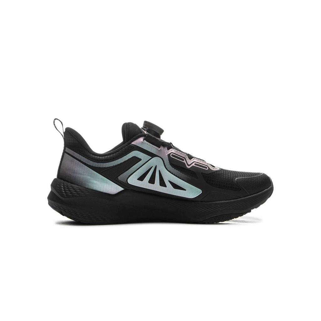 Li Ning Kids Running Shoes Comfortable Soft Skin-Friendly Breathable Low-Top Kids Sneakers Black YKFV006-1