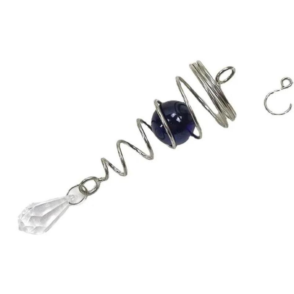 1 Stück Fensterhänger Baumschmuck Rotierender Schwanz Windspiel Kristallglaskugel Anhänger Pendel Garten Kinderzimmer