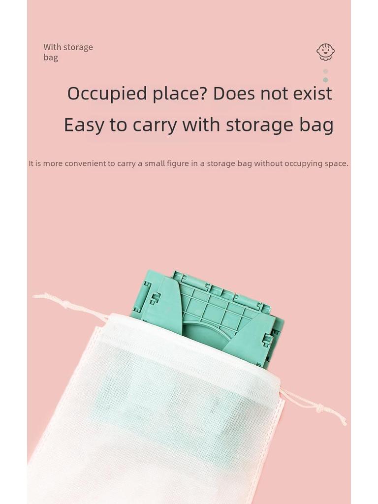 Tragbare Kinder-Klapptoilette mit Müllbeutel