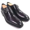 Excellent BERLUTI Leather Shoes Incision Detail Purple Patine Leather Mens 6 Used