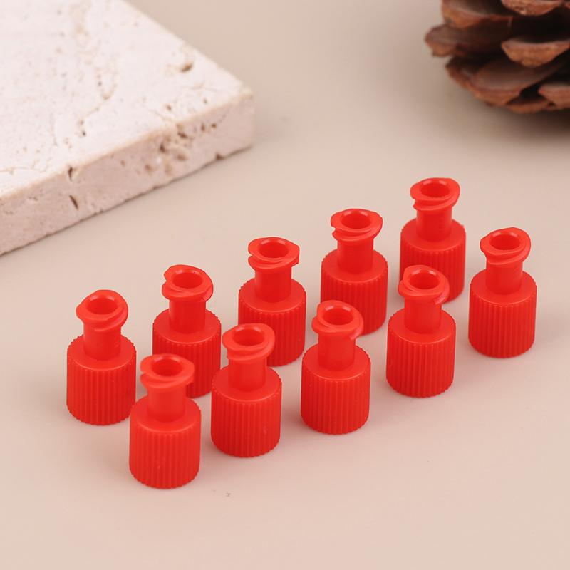 10Pcs PP Male Female Luer Lock Integrated Plug Adapter Air Valve Pipe Dispensing Glue Syringe Barrel Fitting Connector End Caps