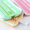 30-Slot Cross Stitch Thread Organizer - Pastel Color Floss Bobbin Winder for Embroidery Storage