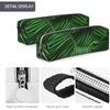 Cute Green Palm Leaf Print Unisex Pencil Case Pouch Office Travel Stationery Organizer Storage Ba...