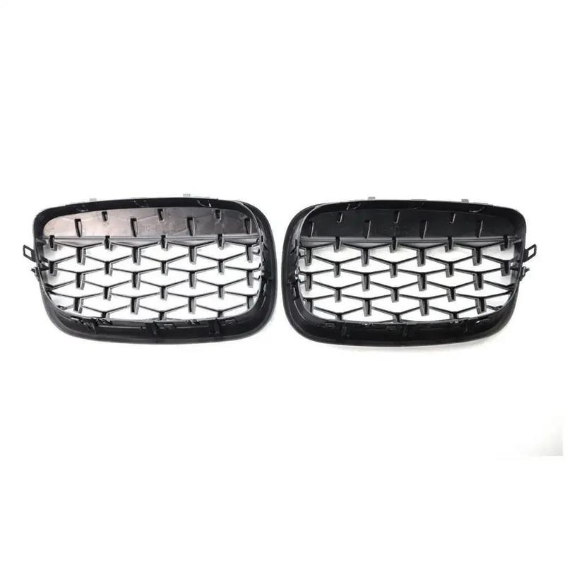 Car Grille Front Kidney Grill Diamond Style Chrome Black For BMW X5 E70 X6 E71 2007-2013 51137157687 51137157688 51137185223