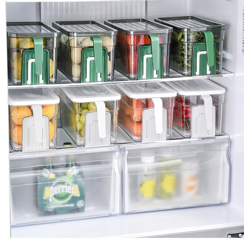 Refrigerator Food Storage Box with Handle