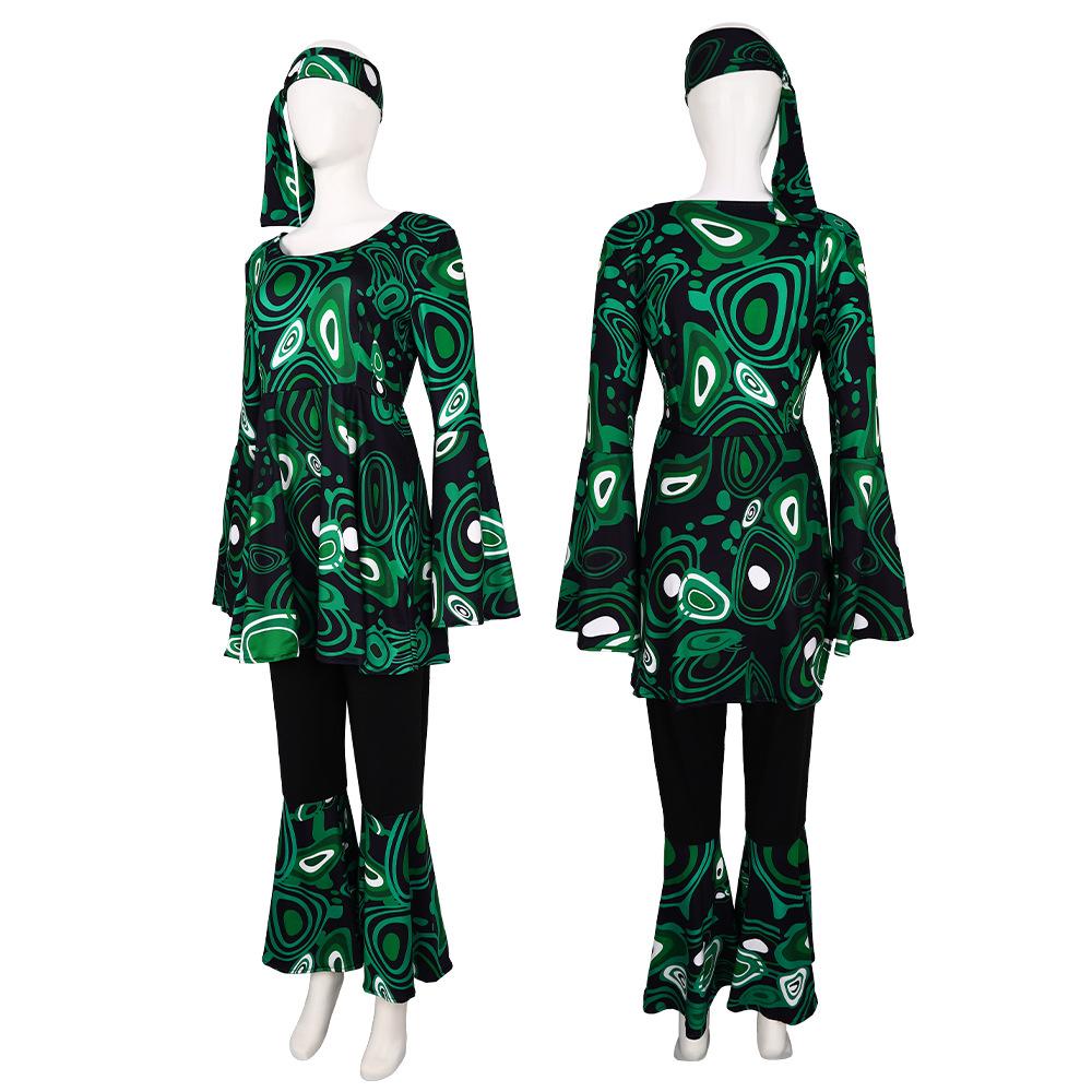 Hippie Costume Halloween Hip Hop Cosplay Masquerade Ball Stage Performance