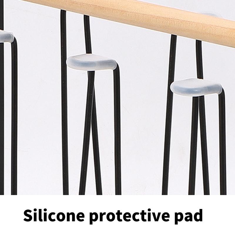 Elegant Iron Mug Rack Cups Organizer Cup Drying Stand Metal Texture Simple Theme Suitable for Modern Home Decorating