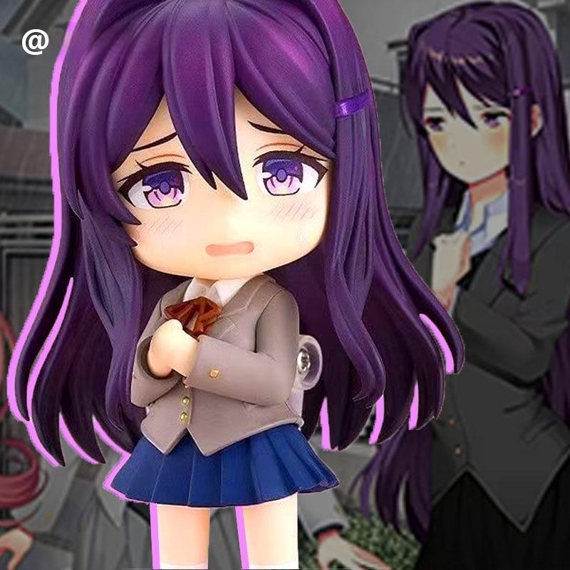 10CM Doki Doki Literature Club Chibi Nendoroid Set Cute Anime Articulated Action Figure Model Desktop Ornament Trendy Toys Gift
